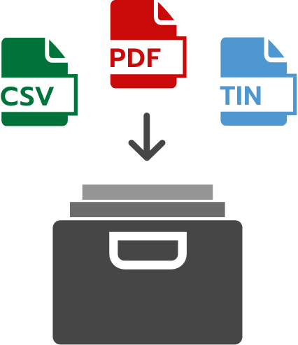 Record Keeping. PDF, CSV, TIN match